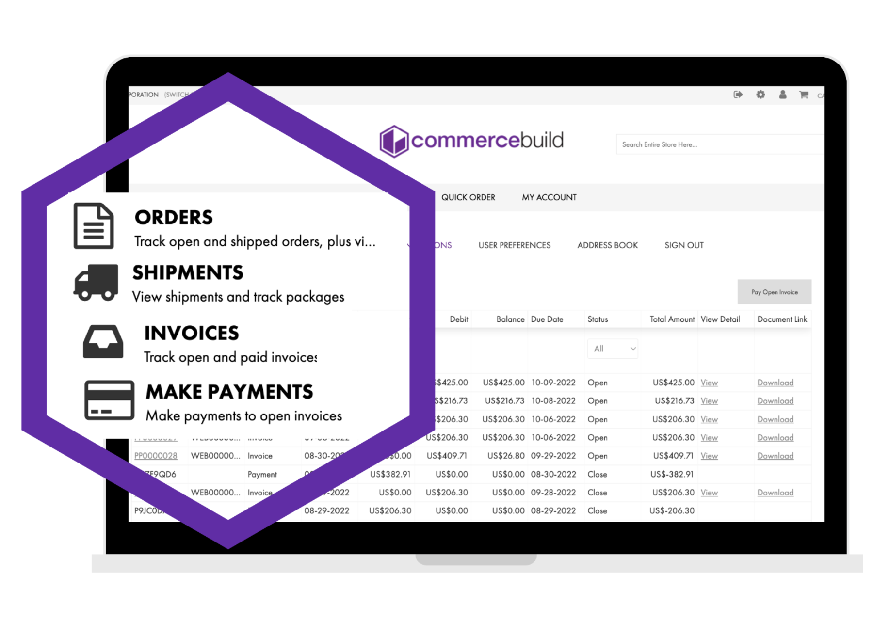 B2B Customer Portal Dashboard